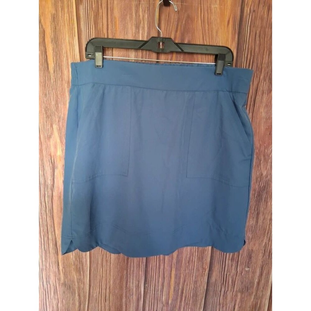 RBX Active XL Slate Blue Athletic Skort Stretch Pocket Shorts Golf Tennis Skirt